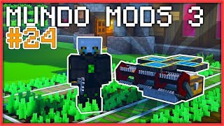 CREANDO UN HUERTO 100 AUTOMÁTICO 24  MUNDO MODS 3  MINECRAFT MODS [upl. by Osnohpla132]