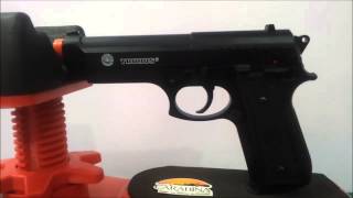 Pistola Airsoft PT92 Slide Metal [upl. by Ecinwahs]