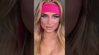 80s AEROBIC MAKEUP🦋makeuptutorial linertrick makeup makeuptips makeupartist linertutorial [upl. by Burnard912]