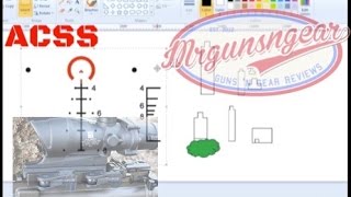 Primary Arms Advanced Combat Sighting System ACSS Reticle Explained In Detail HD [upl. by Rotman]