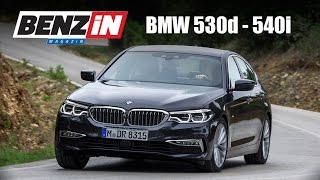 Yeni BMW 5 serisi test sürüşü  G30 530d 540i Benzin TV 2017  English subtitled [upl. by Karilla]