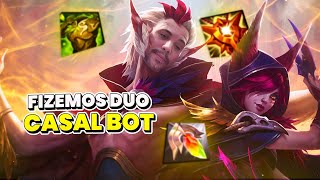 DUO POMBOS NO BOT VALENDO DINHEIRO  RAKAN GAMEPLAY  LEAGUE OF LEGENDS  LOL  JUMARGEM [upl. by Domeniga]