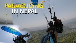 Paragliding in Pokhara Nepal [upl. by Heisel]