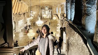 A Guided Tour of Wieliczka Salt mines  Krakow  Poland 🇵🇱 [upl. by Eerehs]