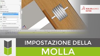 Molla lineare in SolidWorks Motion [upl. by Reerg588]