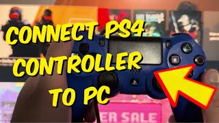 How To Connect PS4 Controller to PC 2024 [upl. by Nevet]