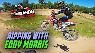 Ripping With a Pro Motocrosser At Morelands MX  ft Eddy Morris  7922 [upl. by Landes]