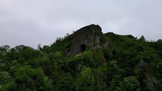 Thors Cave Peak District  4K Drone Footage Dji Mini 3 Pro [upl. by Nitsirk]