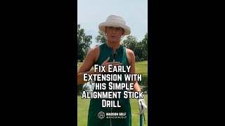 Fix Early Extension with this Simple Alignment Stick Drill [upl. by Glick]