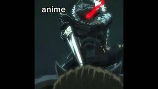 Goblin slayer in anime 🤡vs manga 🗿☠️goblinslayer animeedits animelover viralshort trending [upl. by Most]