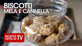 BISCOTTI MELE E CANNELLA di Benedetta Rossi  Ricetta TV Fatto in Casa per Voi [upl. by Winchell]