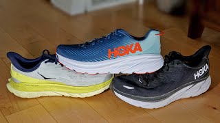 The Best Hoka for 2021 Shoe Showdown Hoka Rincon 3 vs Mach 4 vs Clifton 8 [upl. by Wadleigh]