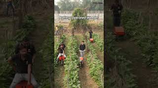 Battery Operated Power Weeder powertiller powerweeder shorts [upl. by Elleoj]