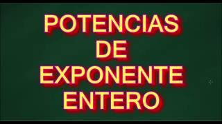 POTENCIAS DE EXPONENTE ENTERO  ESO EJEMPLOS PRACTICOS [upl. by Novehs]