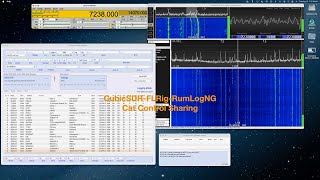 CubicSDR FLRig RumLogNG Cat Control HD 1080p [upl. by Brie]