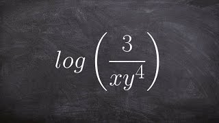 Using the properties of logarithms to help you expand a logarithmic expression [upl. by Carmela463]