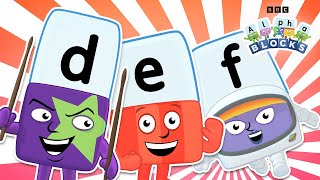 The Best of D E and F 🌟  Phonics for Kids  Learn To Read  officialalphablocks [upl. by Erasmo456]