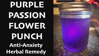 Passionflower Punch AntiAnxiety Herbal Remedy Recipe [upl. by Lindahl]