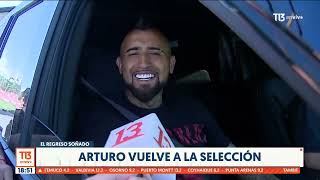 Arturo Vidal quotFeliz de estar acá y vamos a darle con todoquot [upl. by Viradis]