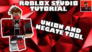 How To Use The Union amp Negate Tool Roblox Studio Tutorial [upl. by Emelia2]