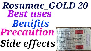 Rosumac gold 20 capsule best uses benifits precaution amd side effects in hindi [upl. by Savinirs]