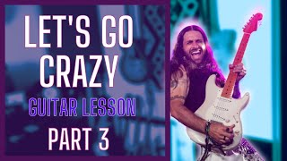 Lets Go Crazy  PRINCE Guitar Lesson  Part 3 [upl. by Gnilyarg641]