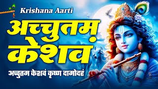 अच्युतम केशवम कृष्ण दामोदरम  Achyutam Keshavam Krishna Damodaram  Shree Krishna Bhajan [upl. by Illehs]