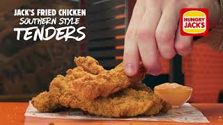 Hungry Jacks  NEW Jack’s Fried Chicken Southern Style Tenders [upl. by Acihsay]