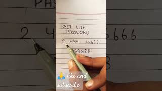 Best wifi password 😄 please like and subscribe [upl. by Odraleba]