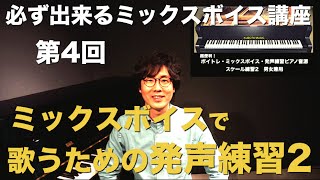 【ボイストレーニング動画】必ずできるミックスボイス講座 第4回【高い声を出す方法】 [upl. by Frances]