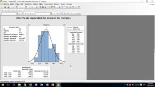 Análisis de Capacidad del Proceso en Minitab [upl. by Washko]