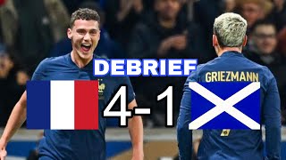 FRANCE 41 ECOSSE DÉBRIEF 🔥DOUBLÉ DE PAVARD   RENCONTRE FACILE POUR LES BLEUS [upl. by Akila]