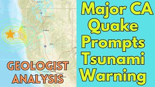 Major California Quake Triggers Tsunami Warning [upl. by Ainirtac830]