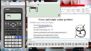 Classwiz vector calculation [upl. by Jayme]