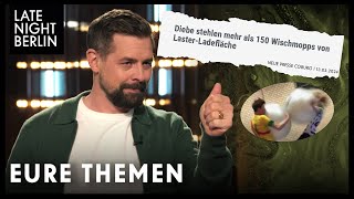 Klaas spricht über die wichtigsten Themen der Zuschauerinnen  Late Night Berlin [upl. by Omora158]