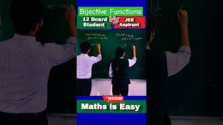 Class 12 Student vs JEE Aspirant 🔥Bijective Functions jeemains class12maths oneonefunction jee [upl. by Adnilab]