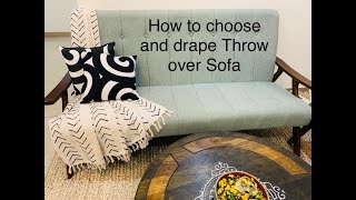 HOW TO USE THROW IN SOFA Trick to decorate your Sofa [upl. by Inavoig]