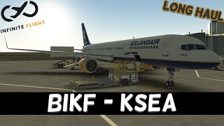 🔴Infinite Flight LIVE  LONG HAUL  Keflavik to Seattle [upl. by Kiernan]