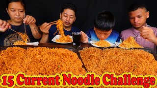 15 Spicy current noodles eating Challenge HimaliVlogs [upl. by Higbee]