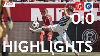 HIGHLIGHTS  Fortuna Düsseldorf vs Karlsruher SC 00  Remis im Heimdebut [upl. by Aohsoj]