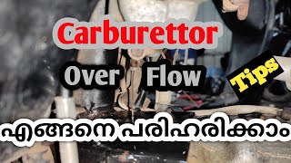 Carburator Overflow ProblemMalayalam [upl. by Lashond670]