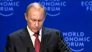 Davos Annual Meeting 2009  Vladimir Putin [upl. by Omrelliug221]