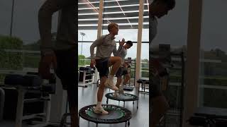 WORKING HARD IN THE GYM Spurs Midfielder Lucas Bergvall Ahead of Man Utd Away Game [upl. by Donia466]