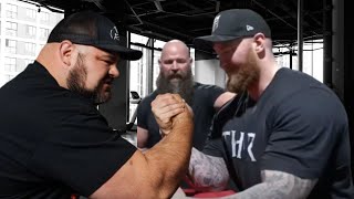 Hafthor Bjornsson vs Brian Shaw Arm Wrestling [upl. by Katinka]