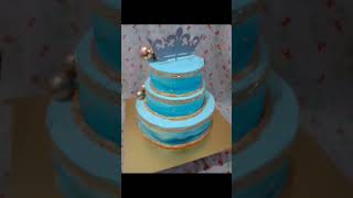 Three tier cake design crown cake 👑🎂 [upl. by Botnick]