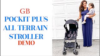 GB POCKIT PLUS ALL TERRAIN STROLLER DEMO 2019  TRAVEL STROLLER [upl. by Zielsdorf804]