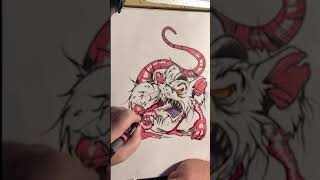 Never seen a rat like that art marker skateboarding [upl. by Lilllie]