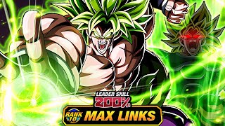 9TH ANNIVERSARY DOKKANFEST LR FULL POWER SSJ BROLY LEVEL 10 LINKS 100 DBZ Dokkan Battle [upl. by Jorey]