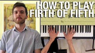 How to Play Firth of Fifth Piano Intro [upl. by Neenaj685]