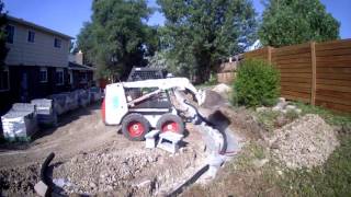 Allan Block retaining wall time lapse [upl. by Romelda]